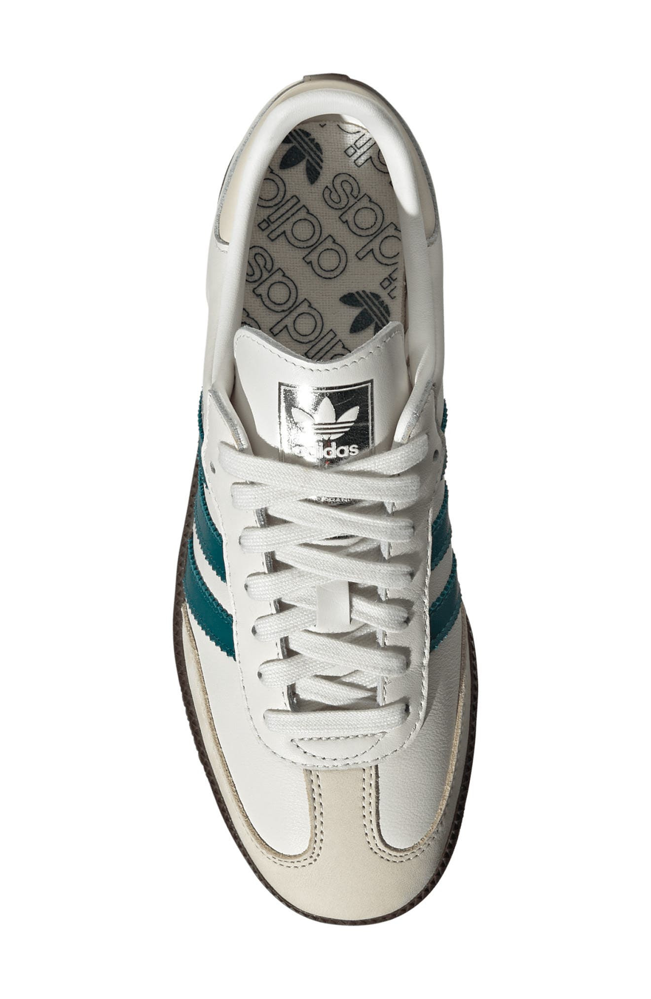 adidas Samba OG Sneaker in Cloud/teal/wonder at Nordstrom - 4