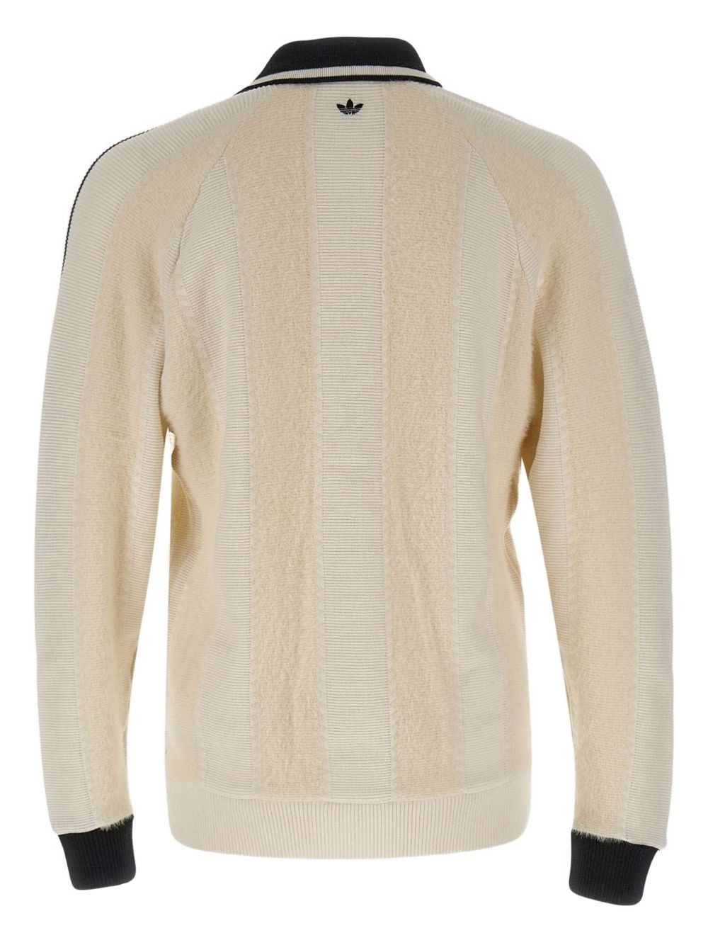 polo-neck stripe-detail sweater - 3