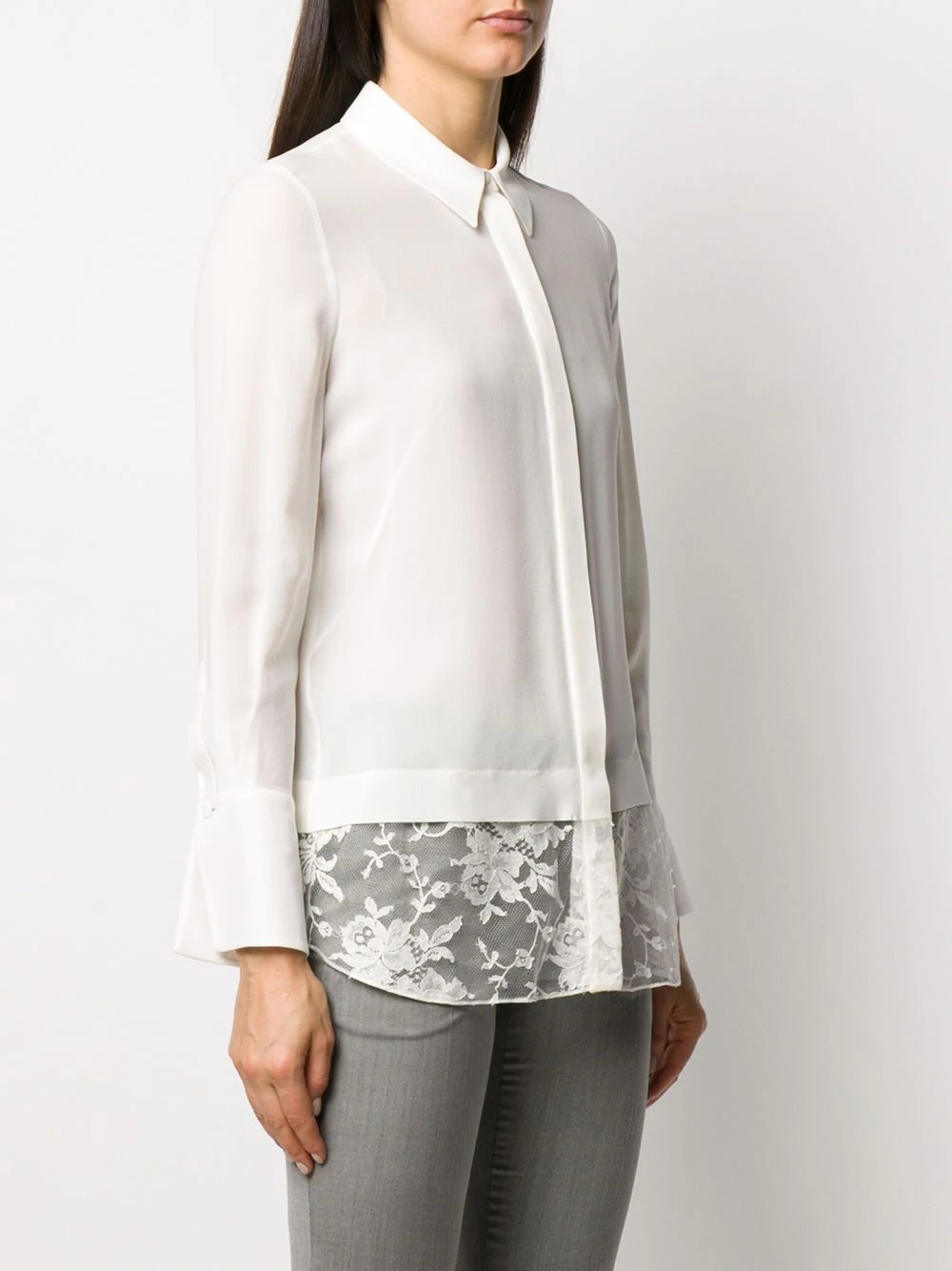 lace detail blouse - 3