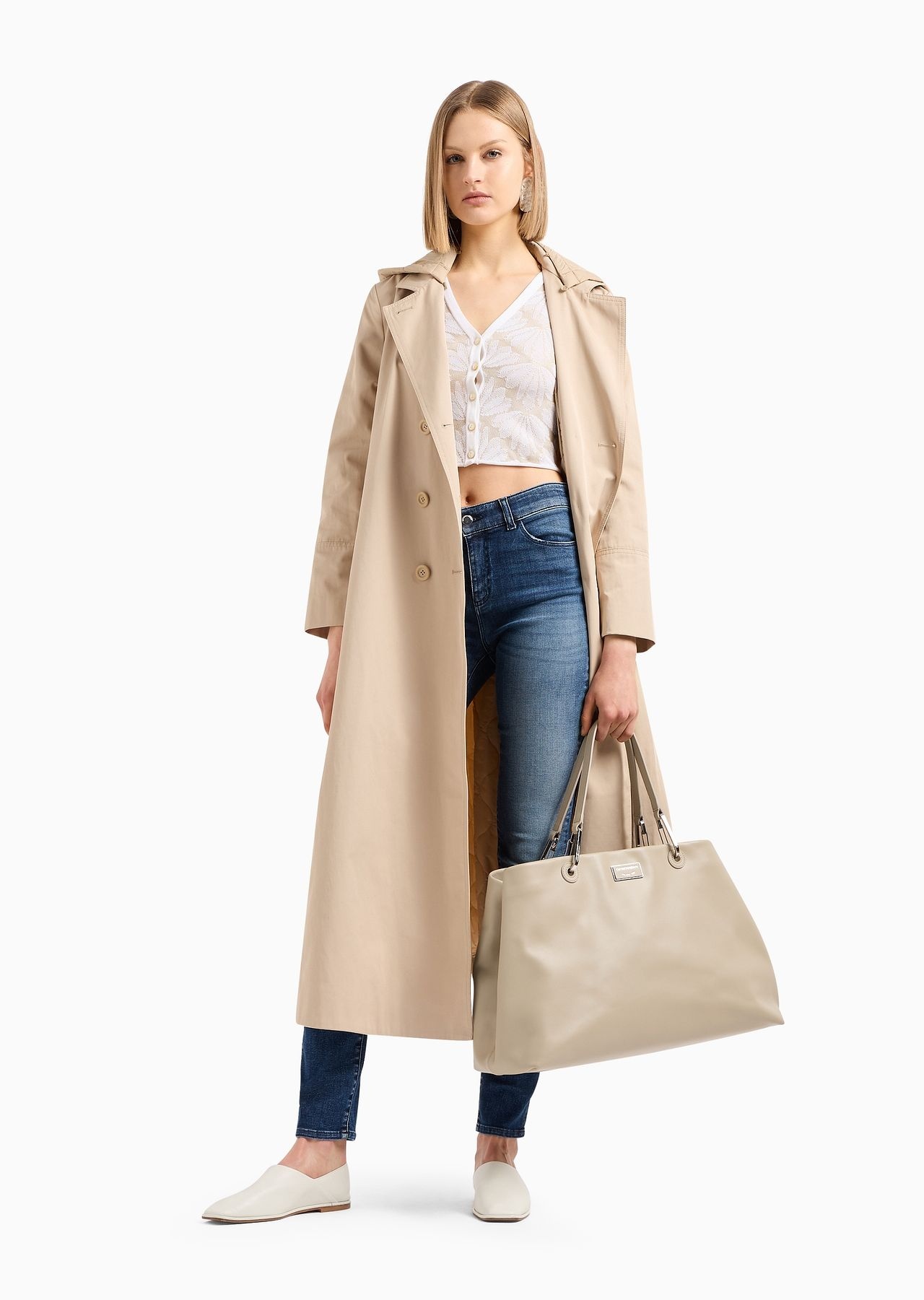 J18 High-rise, skinny-leg jeans in a worn-look denim - 4