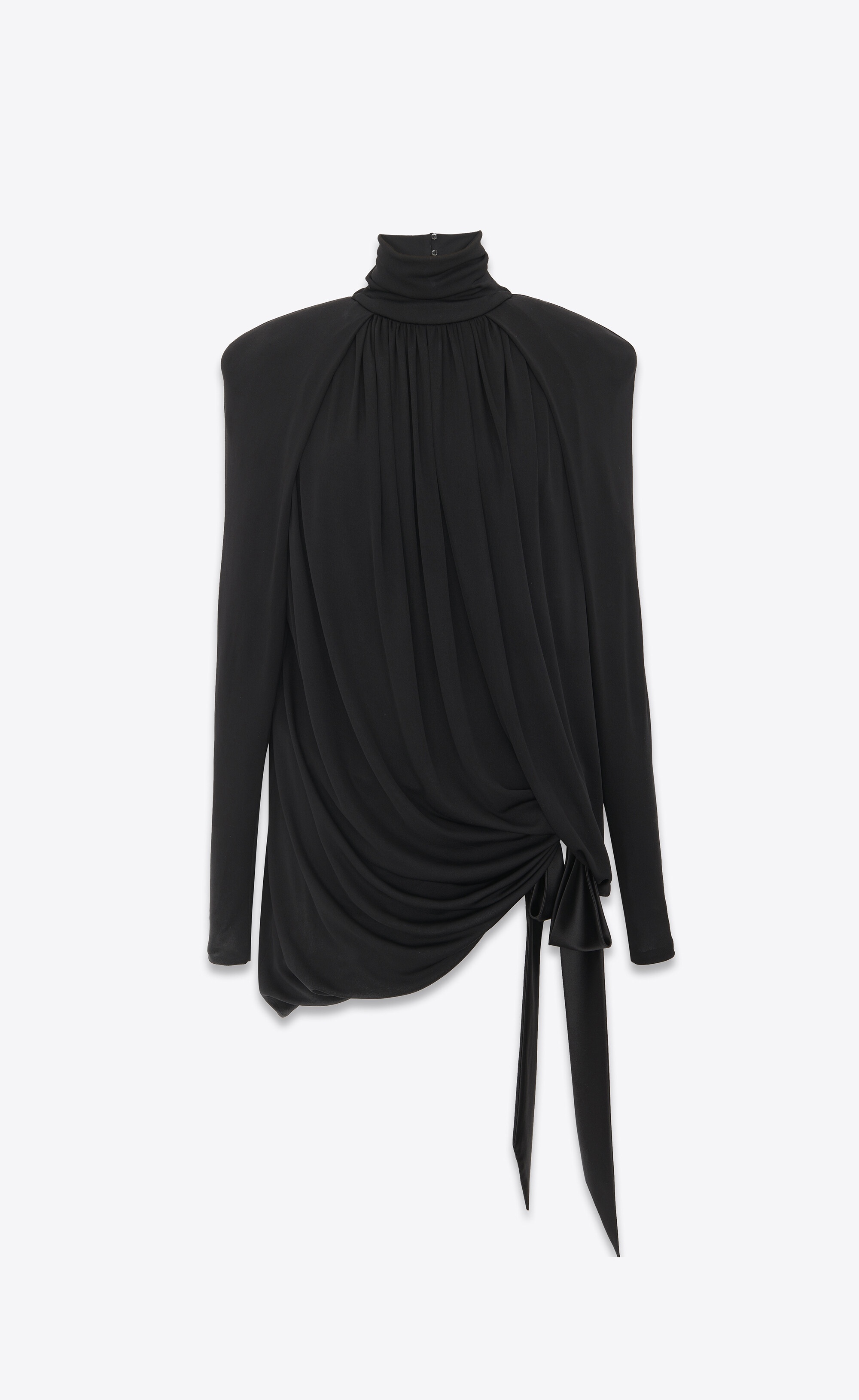 SAINT LAURENT Draped jersey dress | leam | REVERSIBLE