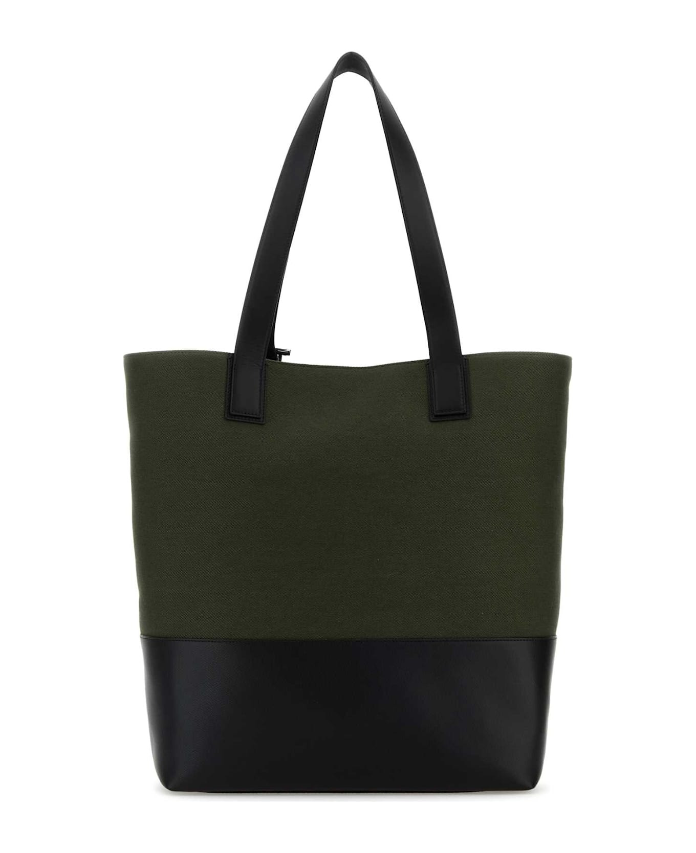 Army Green Canvas Shopping Bag - 3