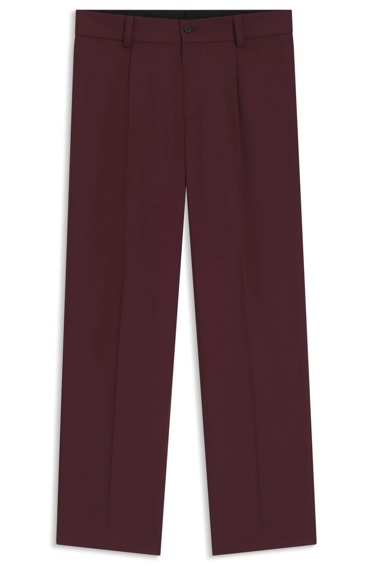 MODERN-FIT TROUSERS IN STRETCH TWILL WITH FRONT CREASE - 1