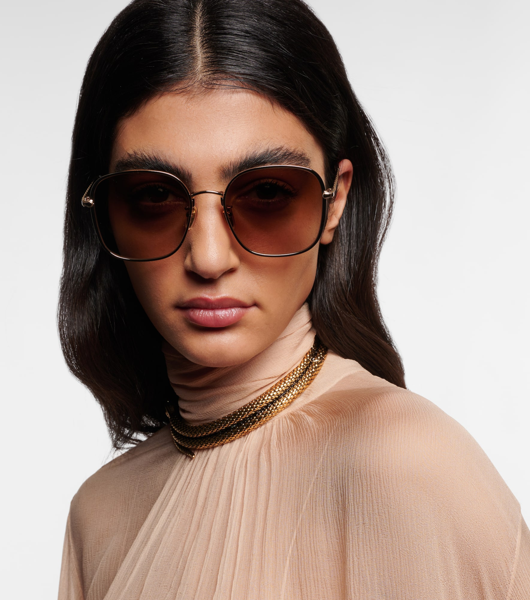 Scalloped square sunglasses - 6