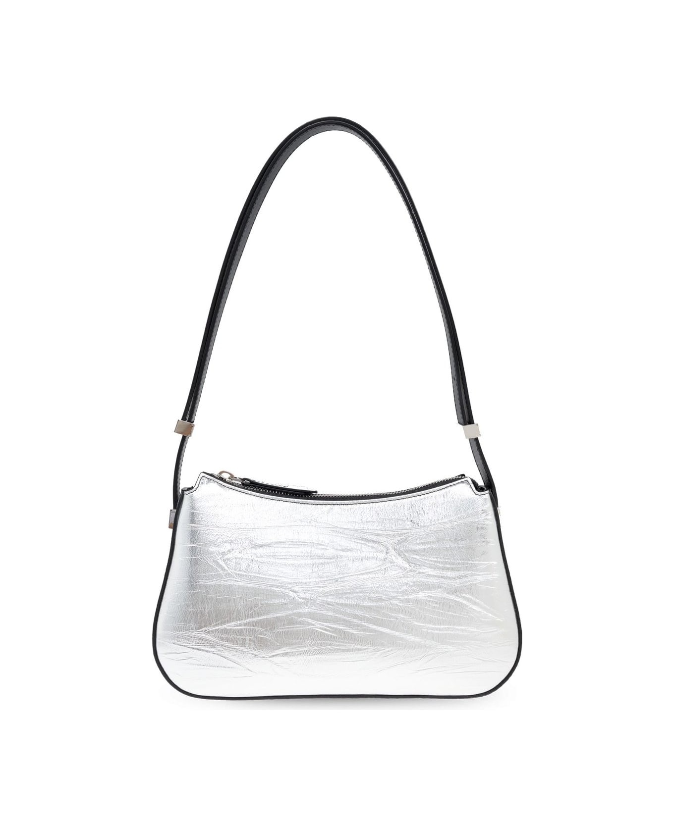 Metallic Zipped Shoulder Bag - 1