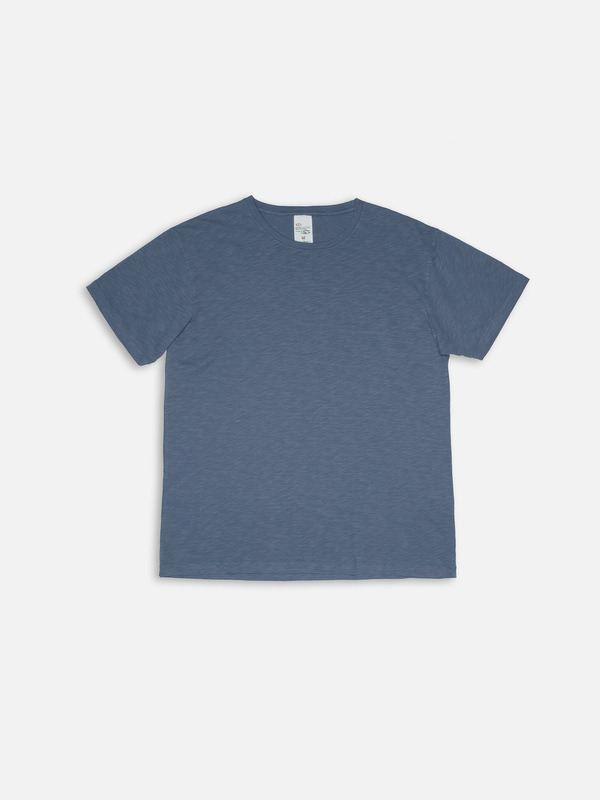 Roffe Slub T-Shirt Bluegrey - 1