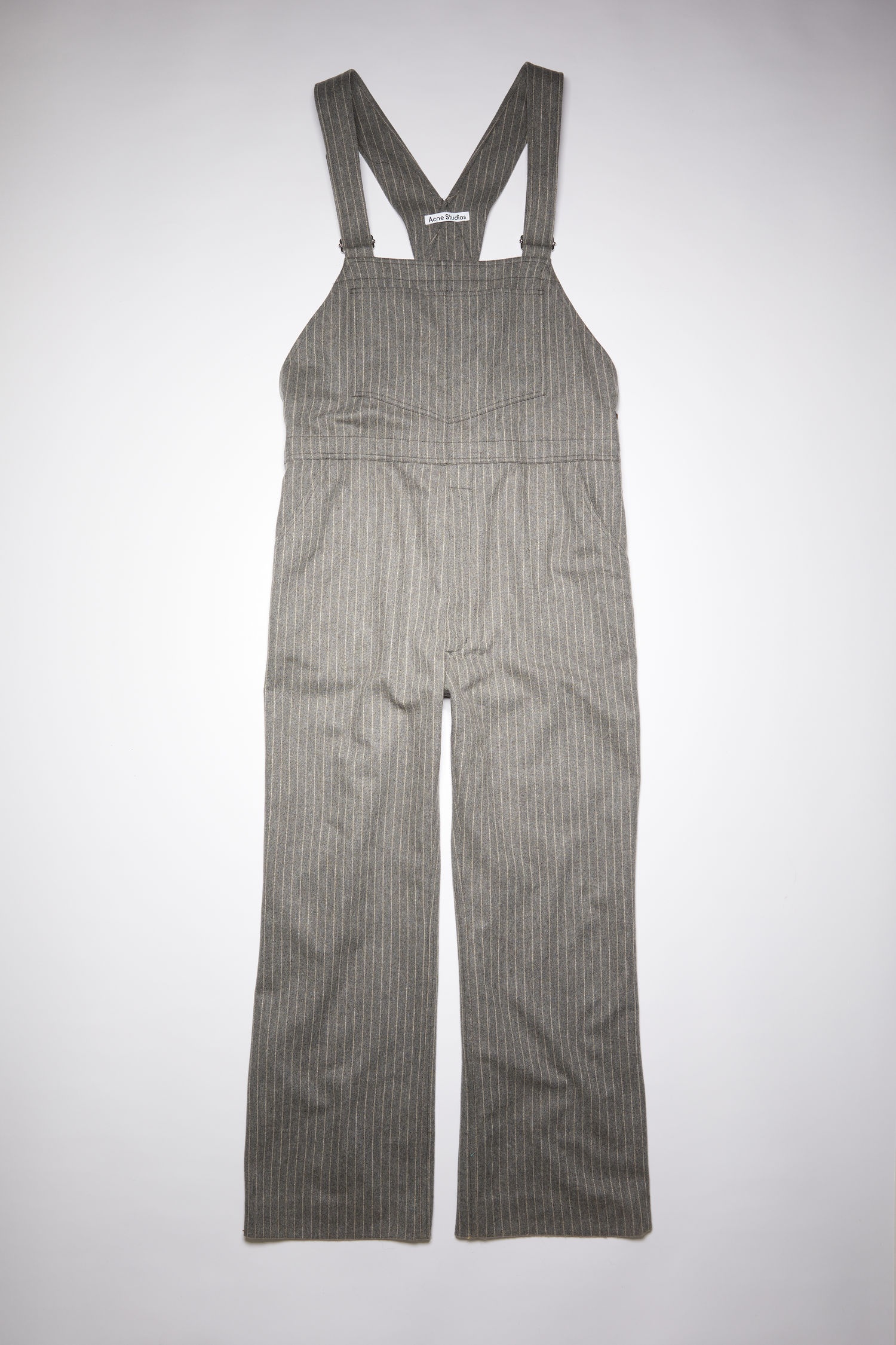 Striped overalls - Grey/beige - 1