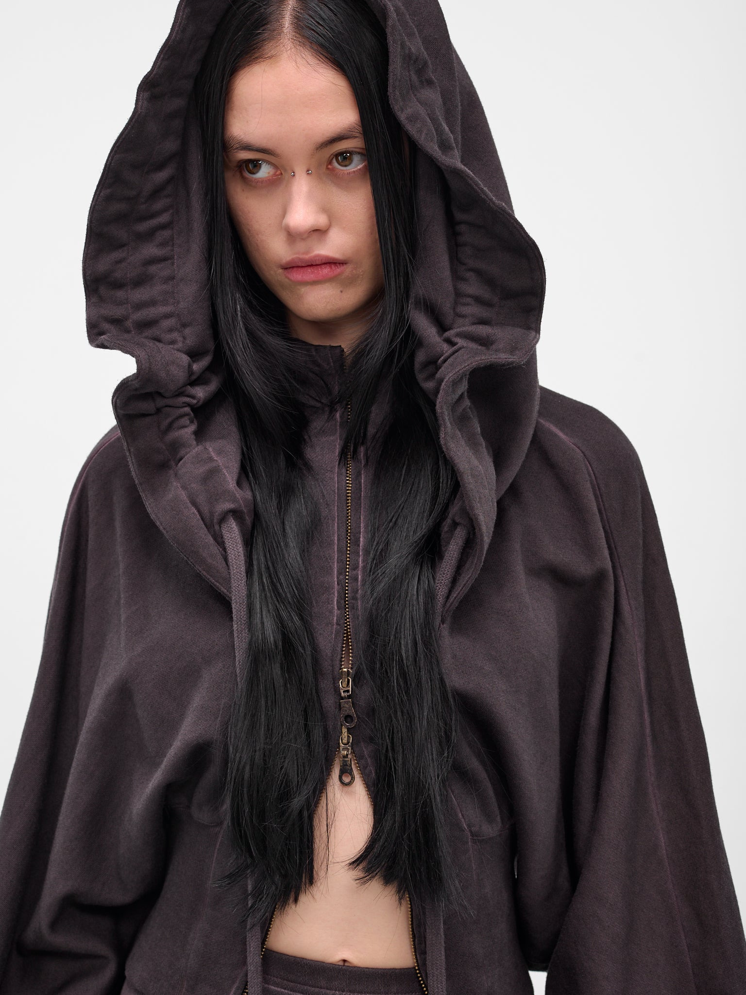 Espresso Brown Oversized Haze Hoodie - 5