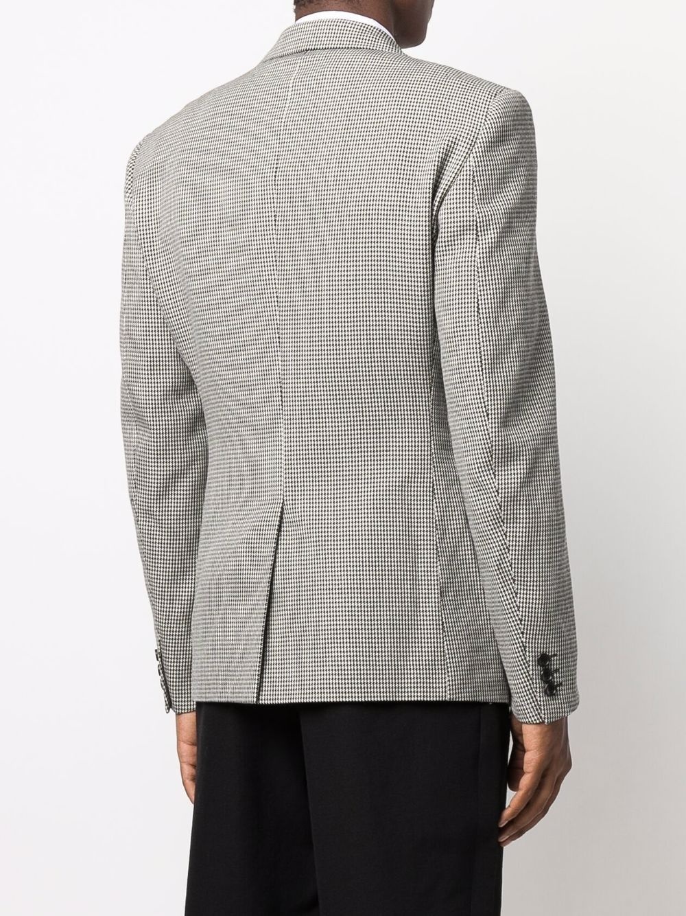 houndstooth single-breasted wool blazer - 4