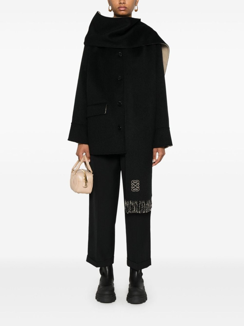 Sandro hooded felted jacket outlook