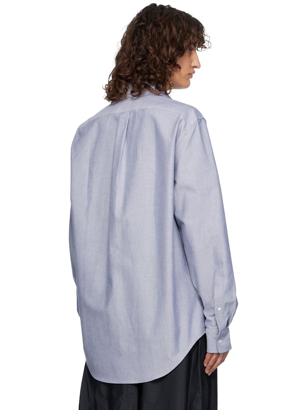 Blue Contour Fox Head Skate Shirt - 3