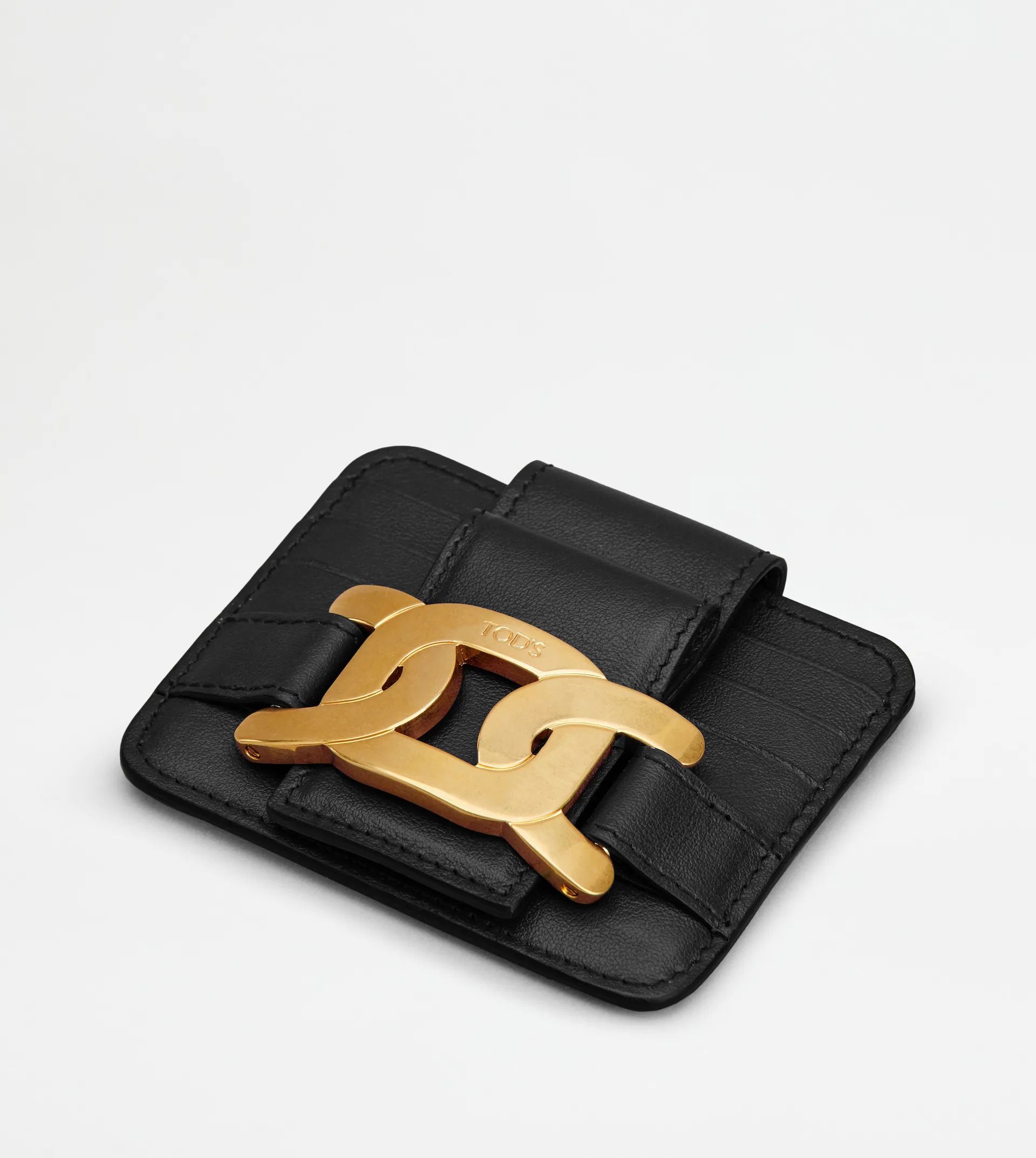 KATE CARD HOLDER IN LEATHER SMALL - BLACK - 3