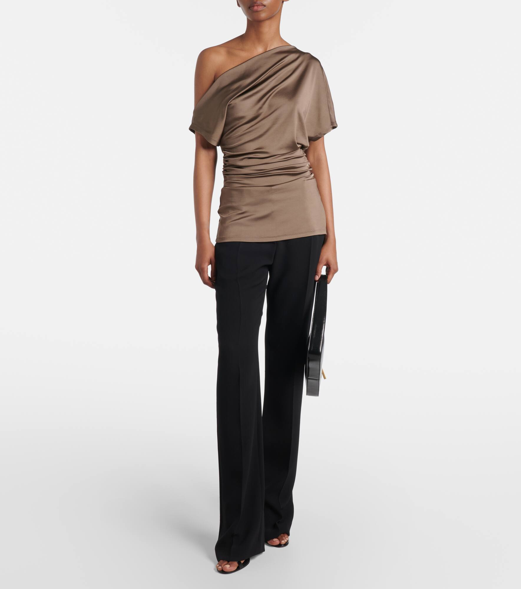 Edel ruched draped jersey top - 2