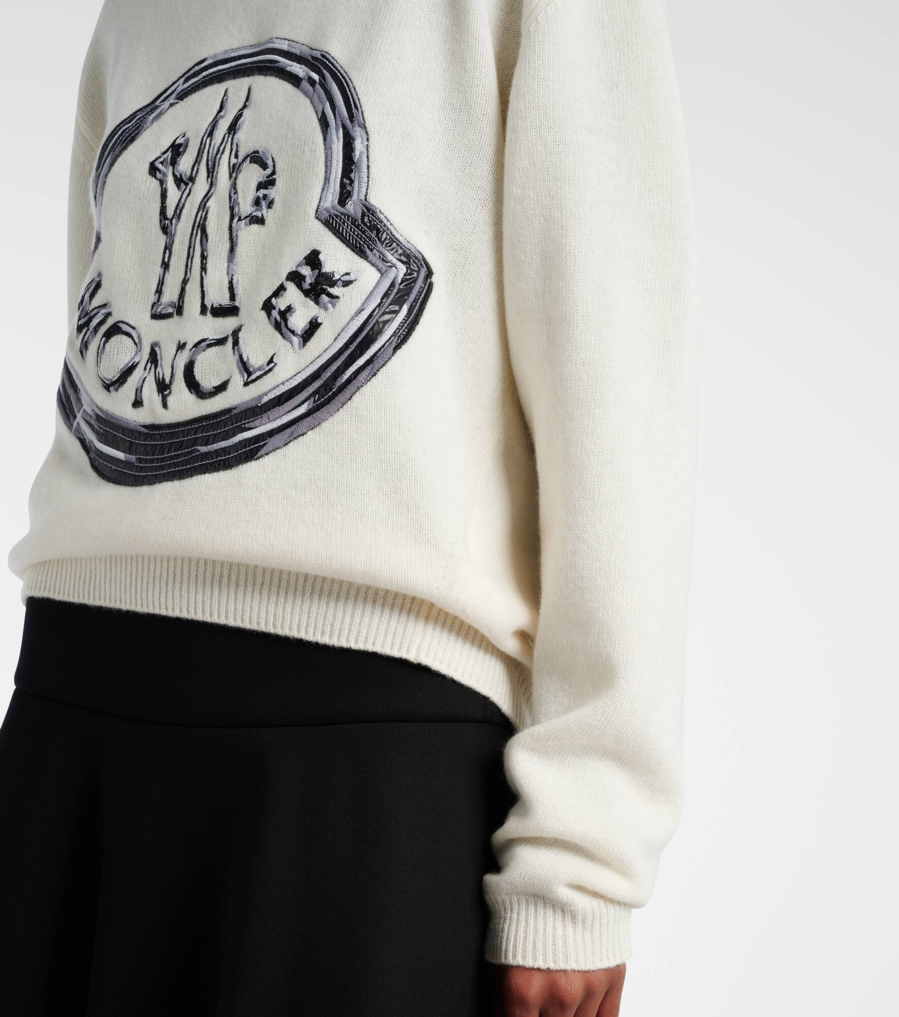 Logo wool and cashmere sweater - 5