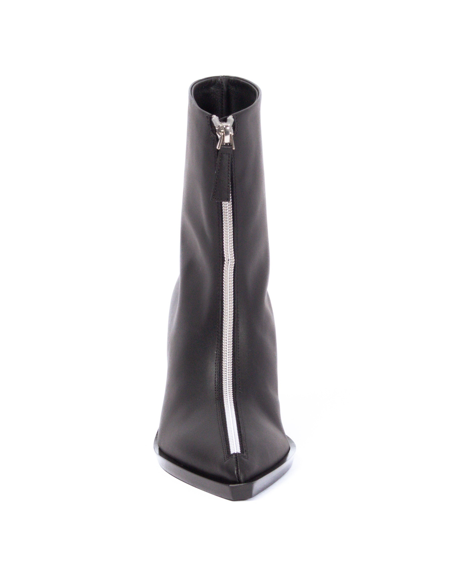 Elleme Eclair Zipper Boots Leather Black | REVERSIBLE