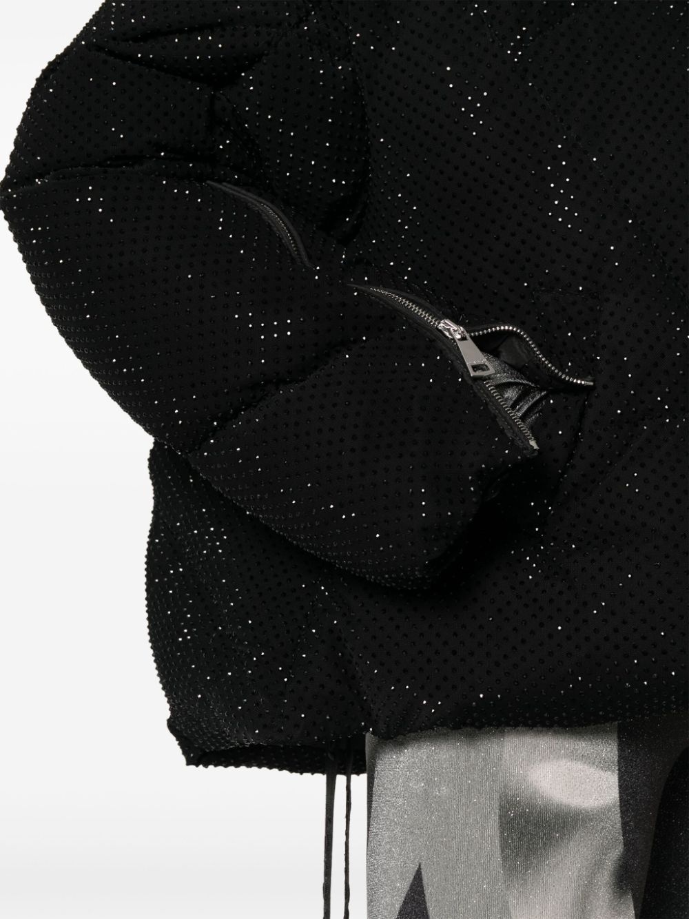 Iconic rhinestone-embellished hooded puffer jacket - 5