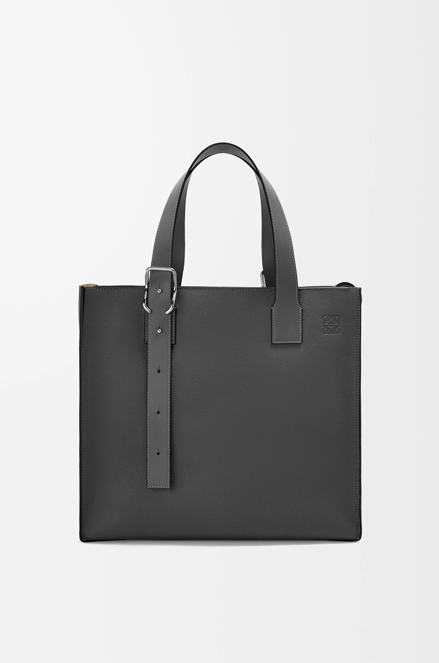 Buckle zip tote in soft grained calfskin - 1