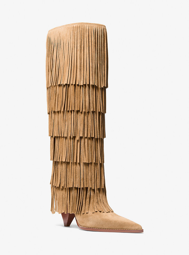 Jayla Fringed Suede Tall Boot 1