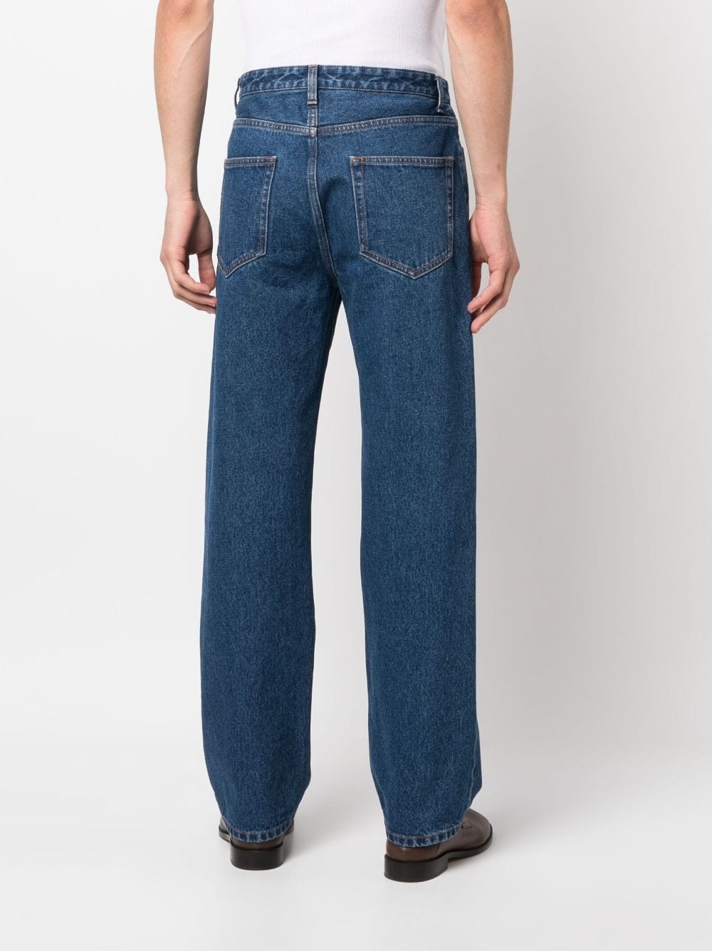 THE ROW コットン ストレート ジーンズ デニム MORTON Morton straight jeans in blue - The Row | Mytheresa