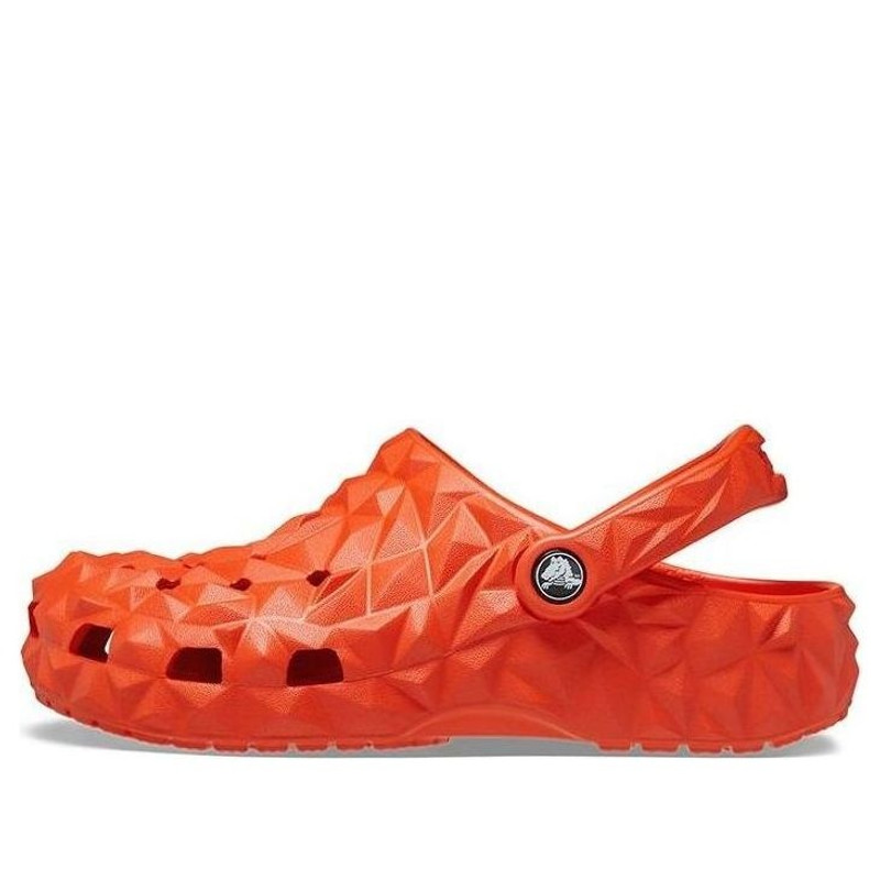 (WMNS) Crocs Classic Geometric Clogs 'Orange' 209563-84J - 1