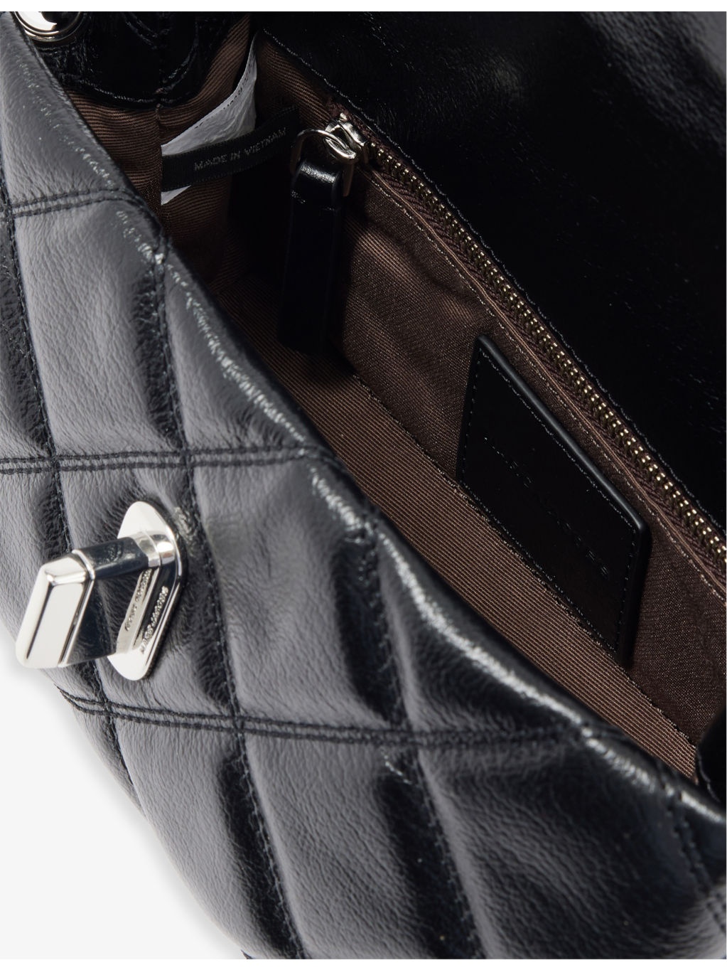 The Quilted Mini Dual Leather Shoulder Bag - 5