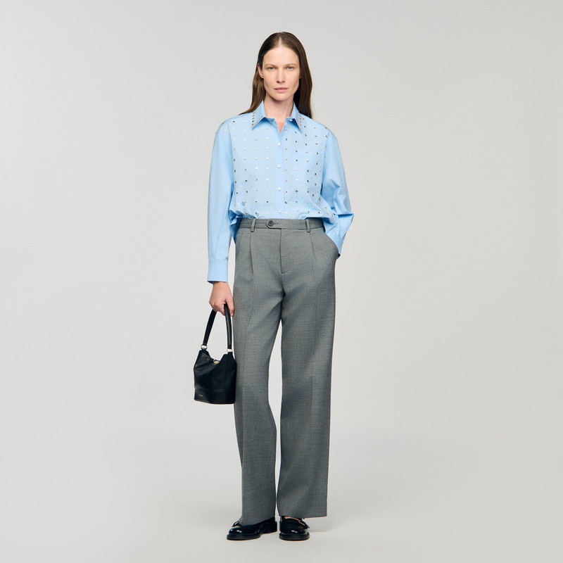 Sandro RHINESTONE SHIRT outlook