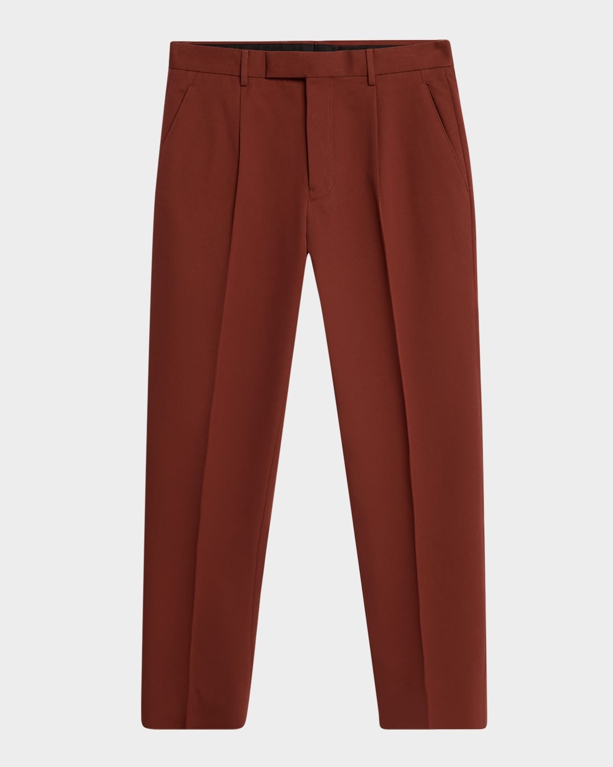Men's Pleated Cotton-Wool Pants - 1