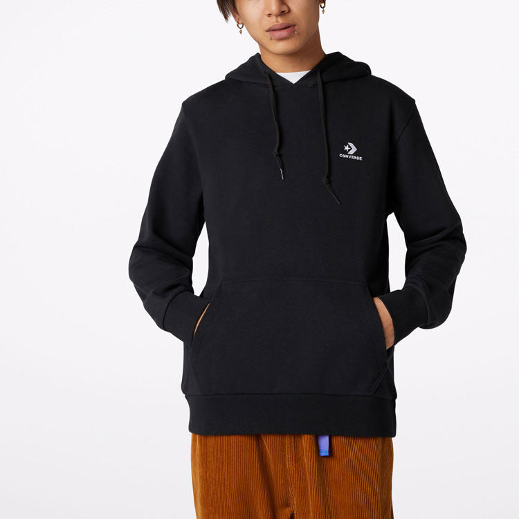 Converse Embroidered Star Chevron French Terry Pullover Hoodie 'Black' 10020343-A01 - 4