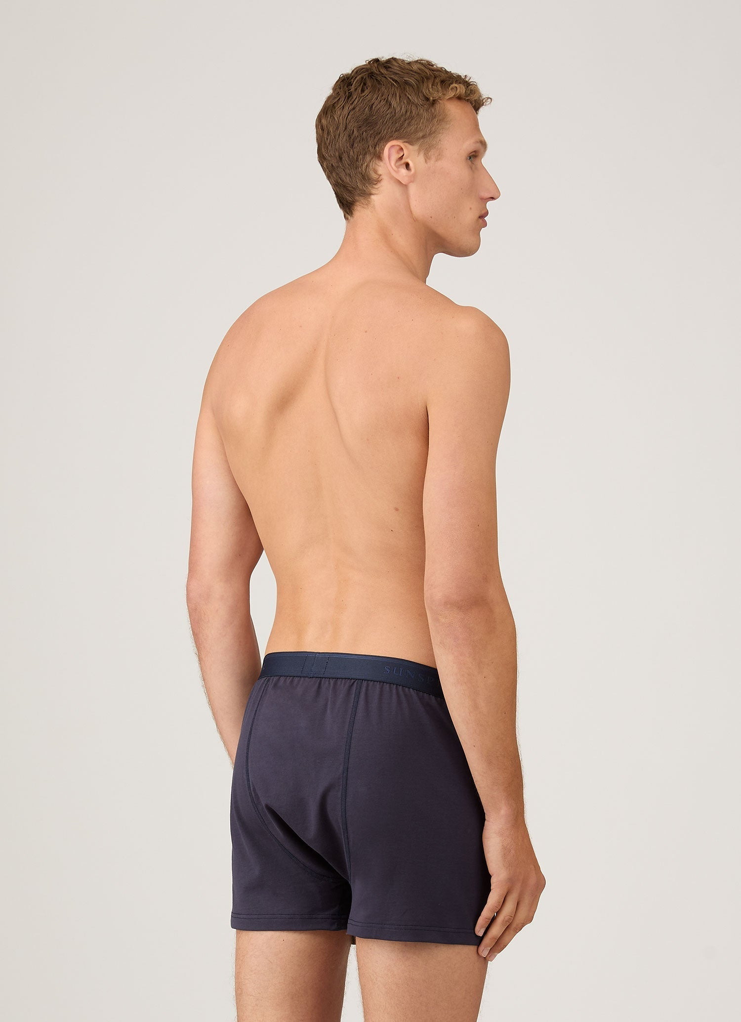 Superfine Cotton One‑Button Boxer Shorts - 3