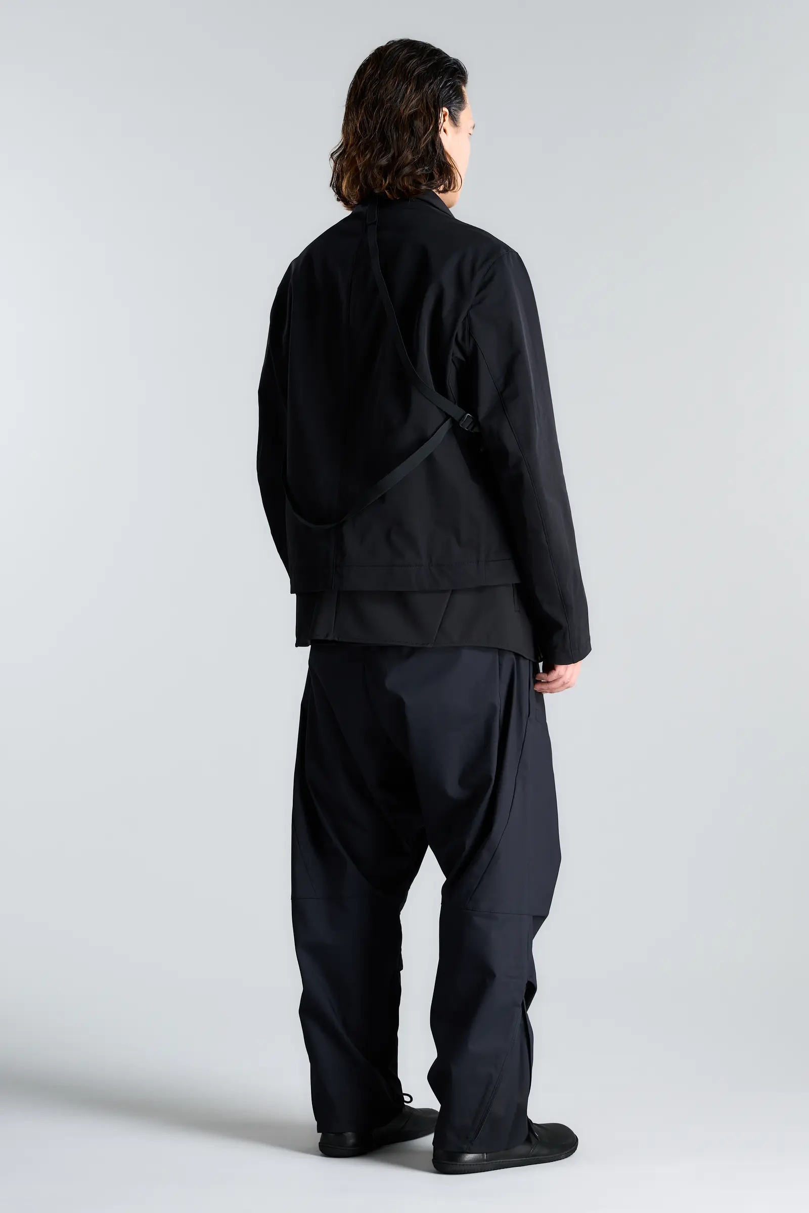 P36-CH Micro Twill Pleated Drawcord Trouser - 6
