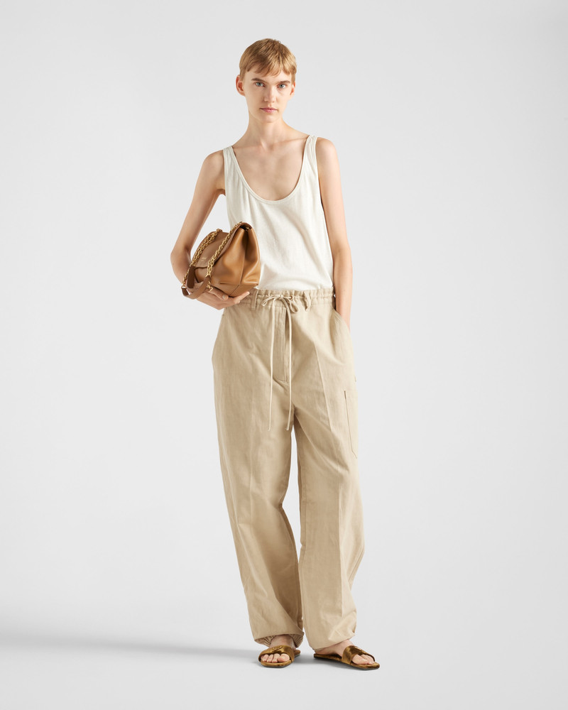 Prada Panama cotton pants outlook