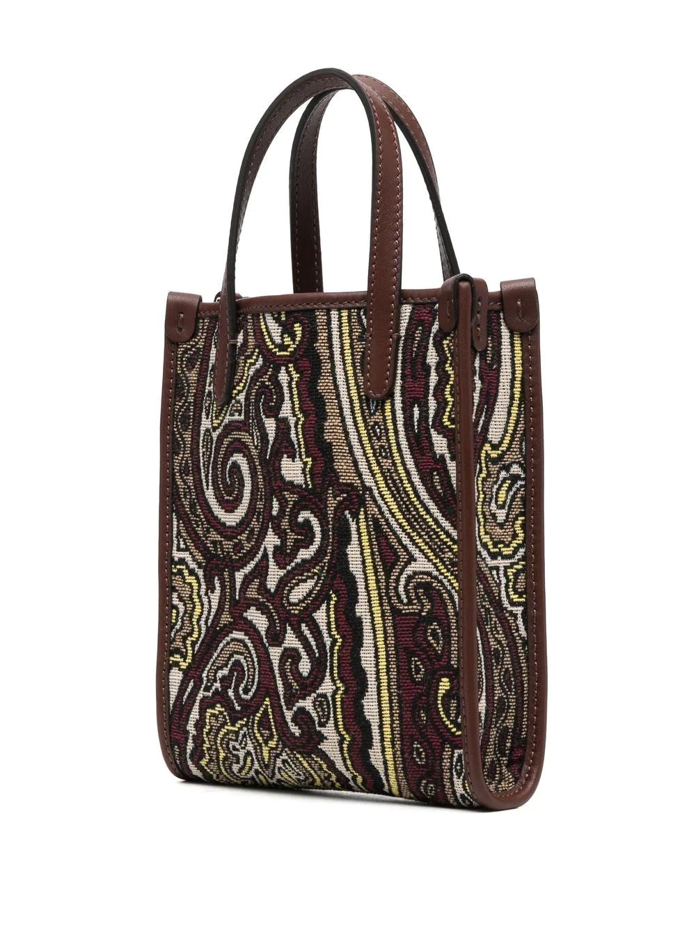 paisley-print jacquard tote bag - 4