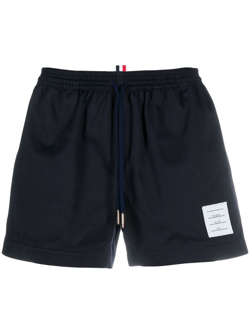 drawcord waistband rugby shorts - 1
