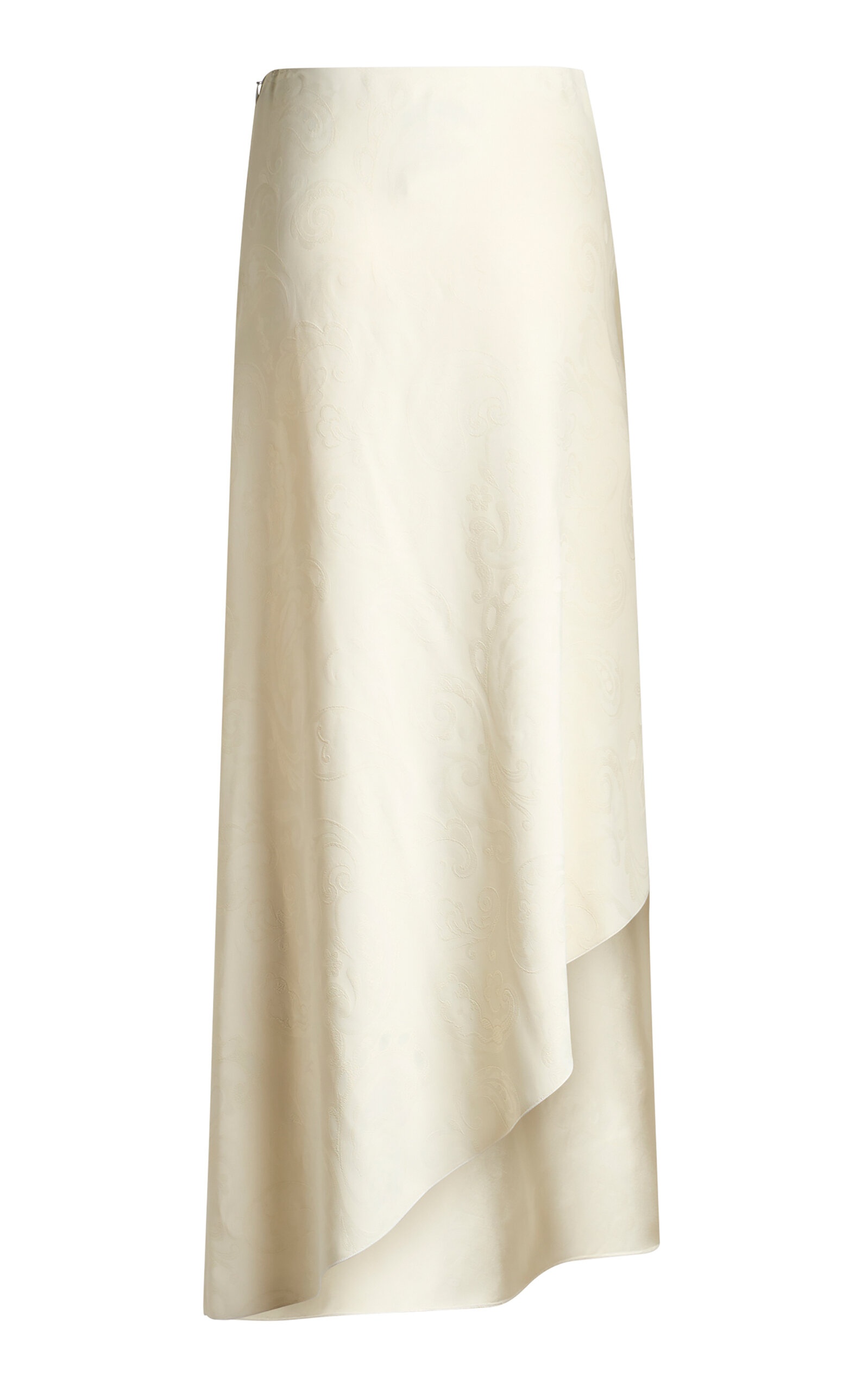Crepe Sarong Maxi Skirt off-white - 2