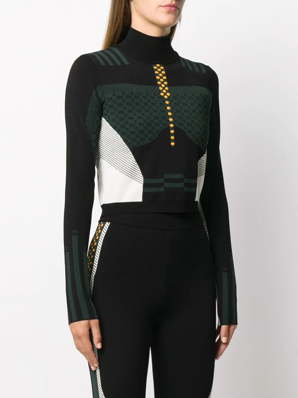 contoured knitted sports top - 3