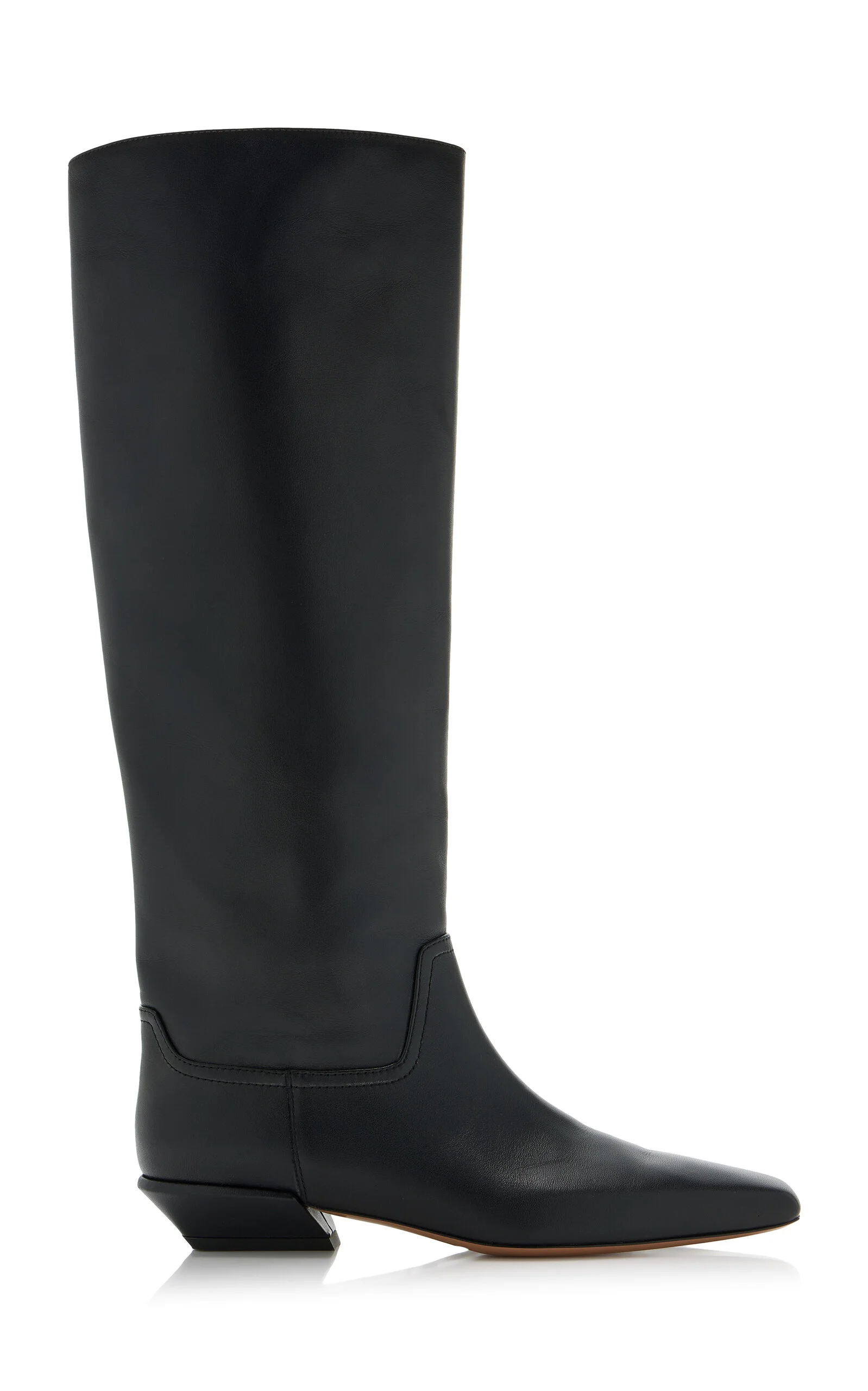 Bettina Leather Knee Boots black - 1