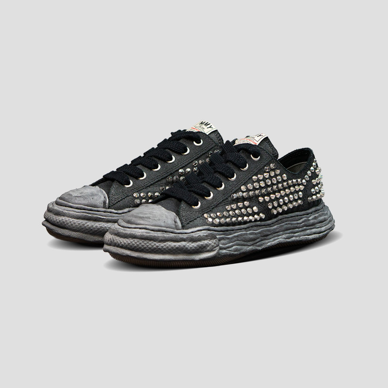 Maison MIHARAYASUHIRO PETERSON 23 OG SOLE STUDDED CANVAS SNEAKERS outlook