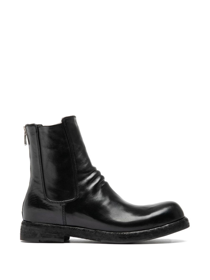 Bulla DD zip leather chelsea boots 1