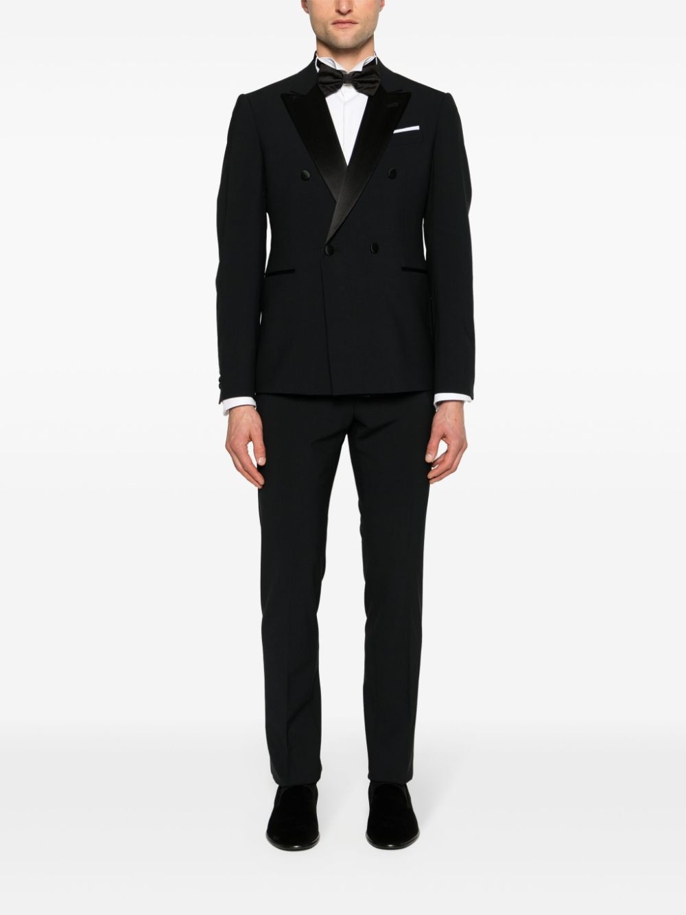double-breasted wool suit - 2