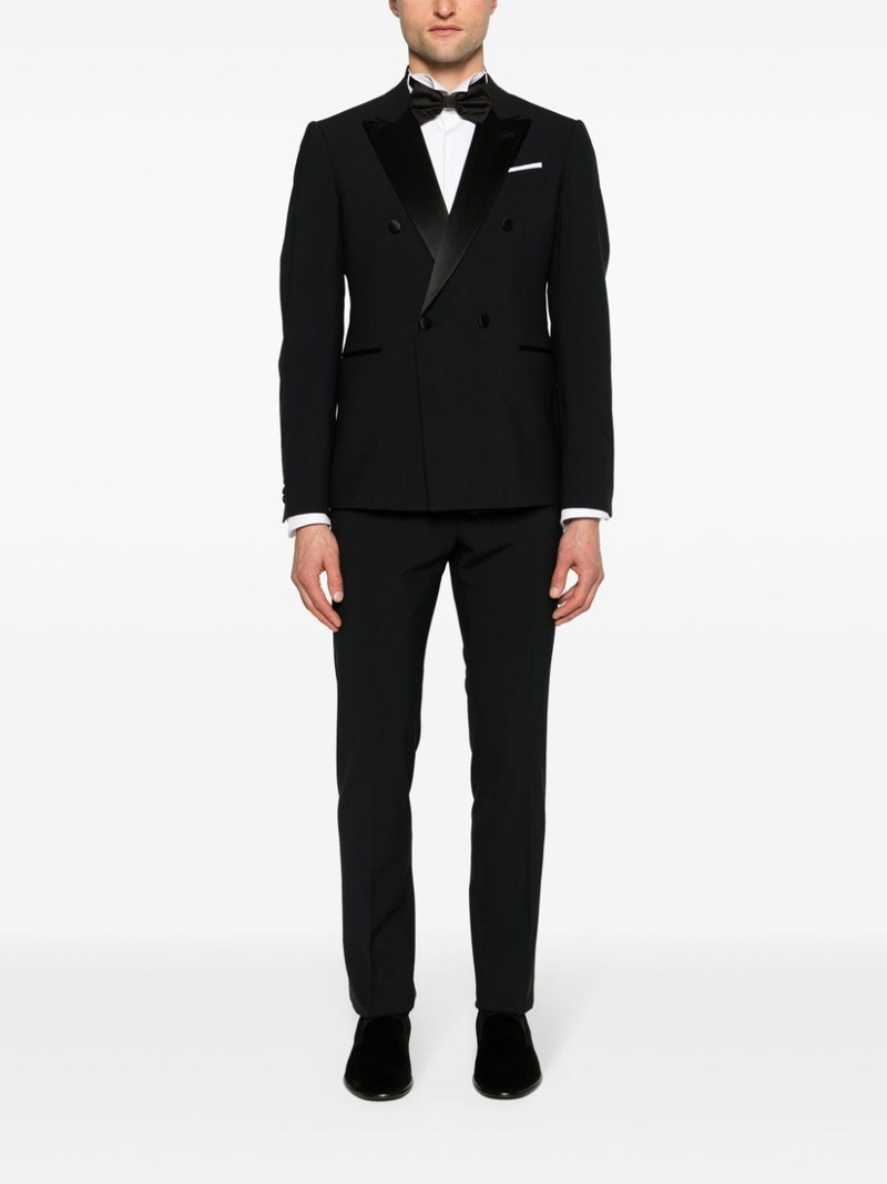 EMPORIO ARMANI double-breasted wool suit outlook