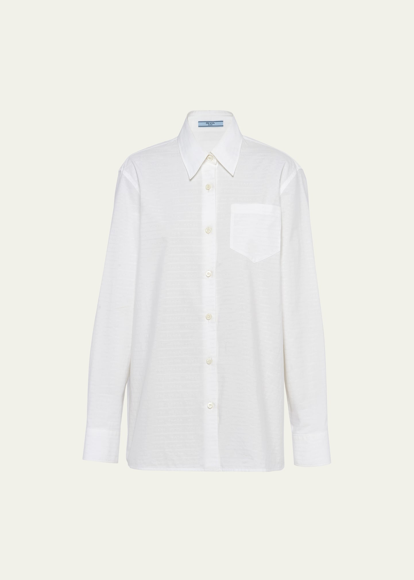 Logo Poplin Button Down Shirt - 1