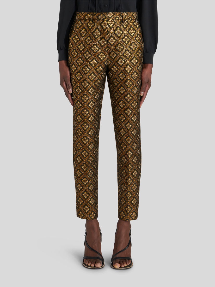 JACQUARD TROUSERS WITH MEDALLIONS - 2