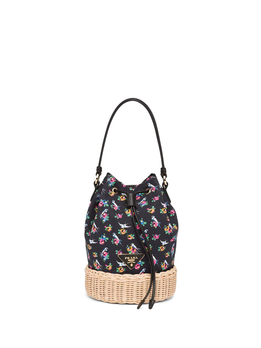 Prada Plage wicker bucket bag - 1