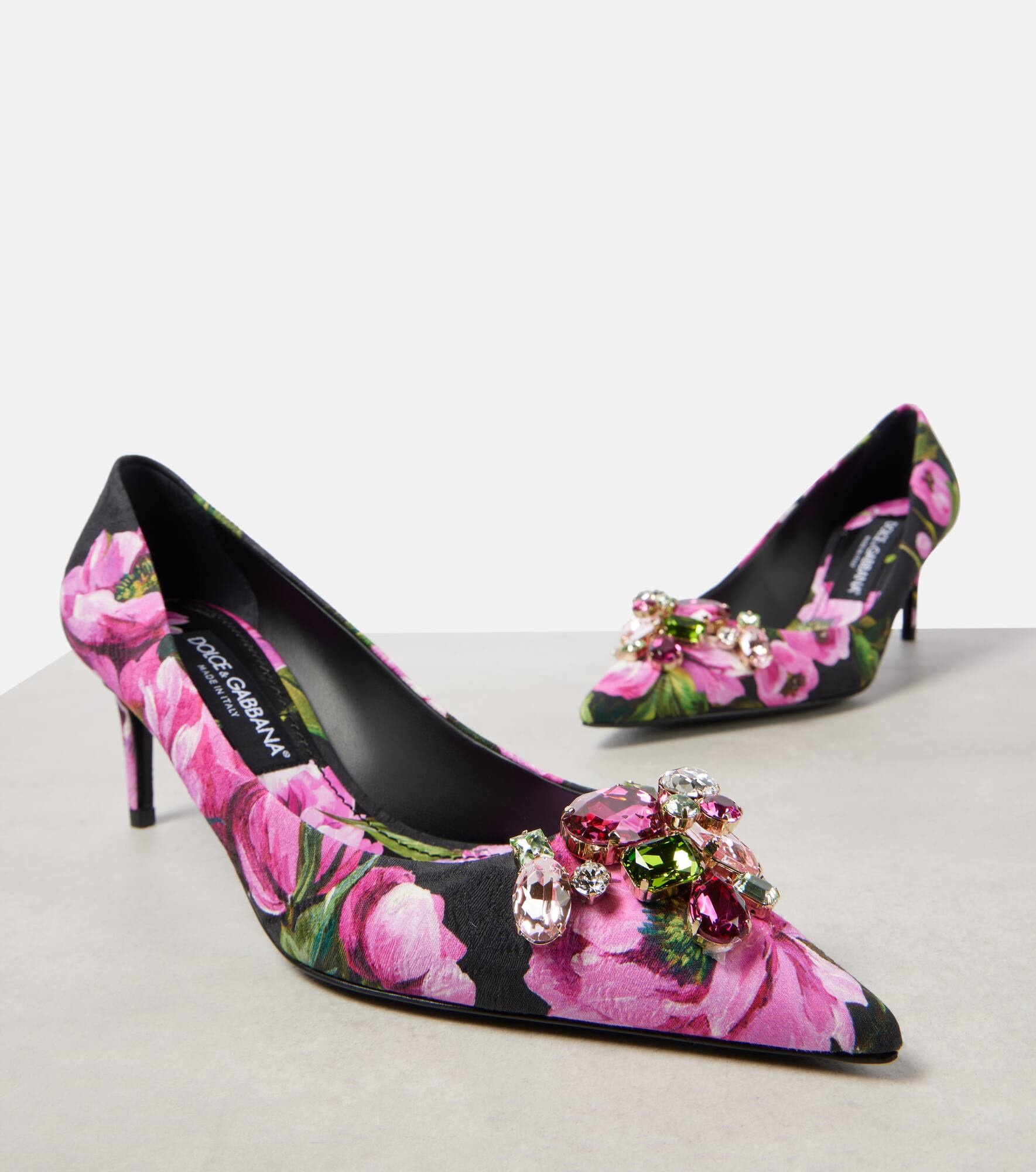 Lollo embellished floral pumps - 5