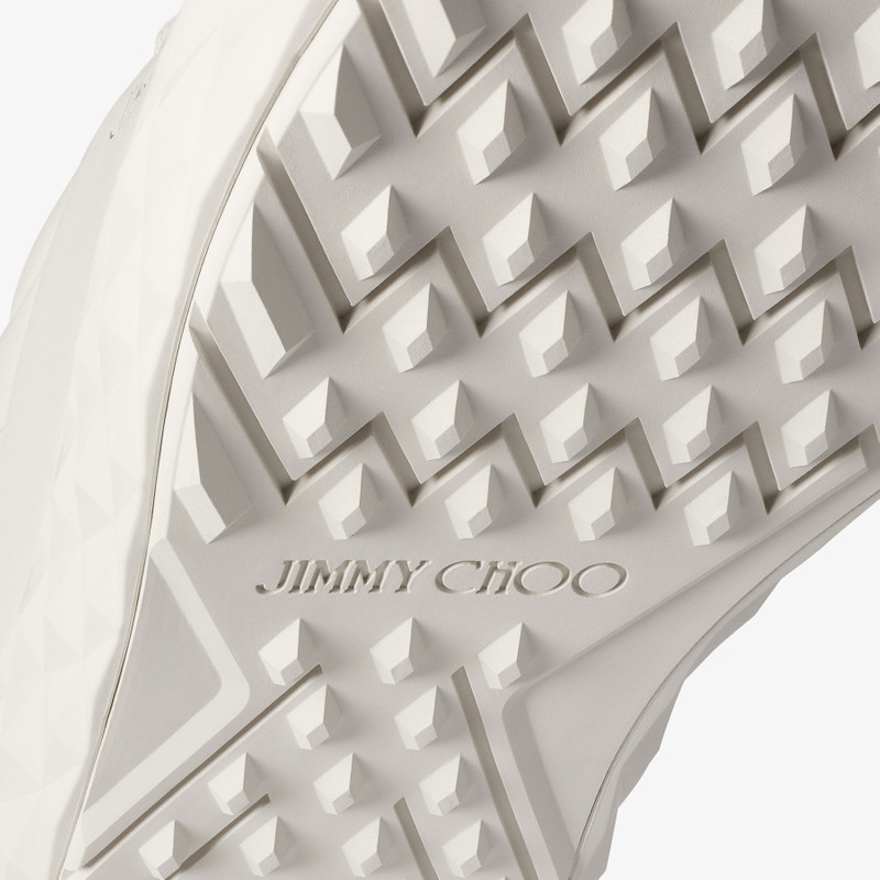 Jimmy Choo / Malbon Diamond Golf/F
Latte and Navy Leather Trainers 3