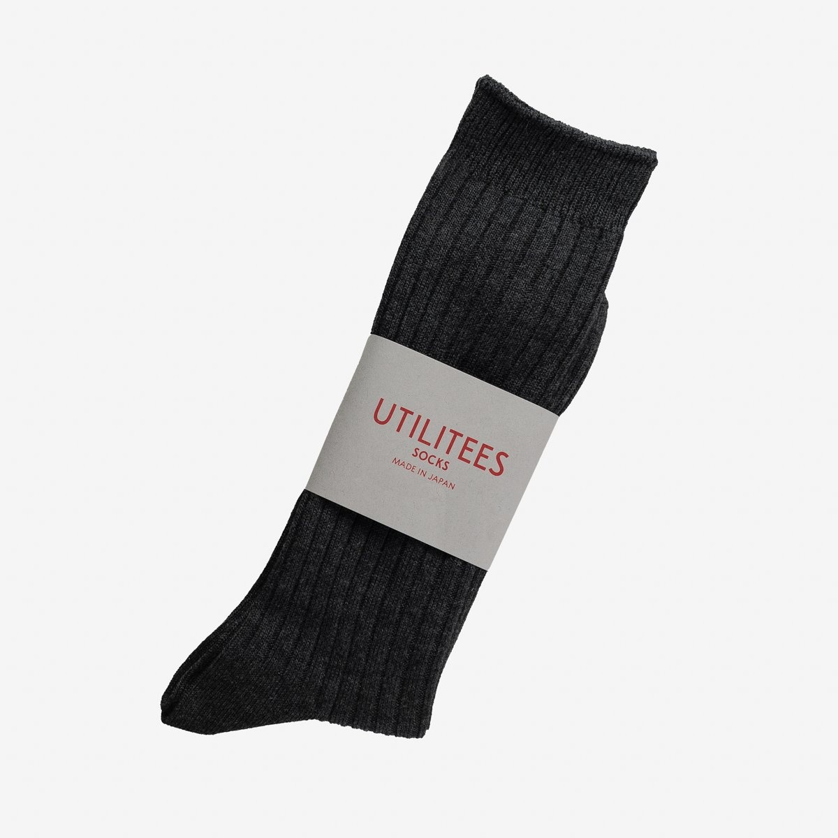 UTCS-CGR UTILITEES Mixed Cotton Crew Socks - Charcoal Grey - 2