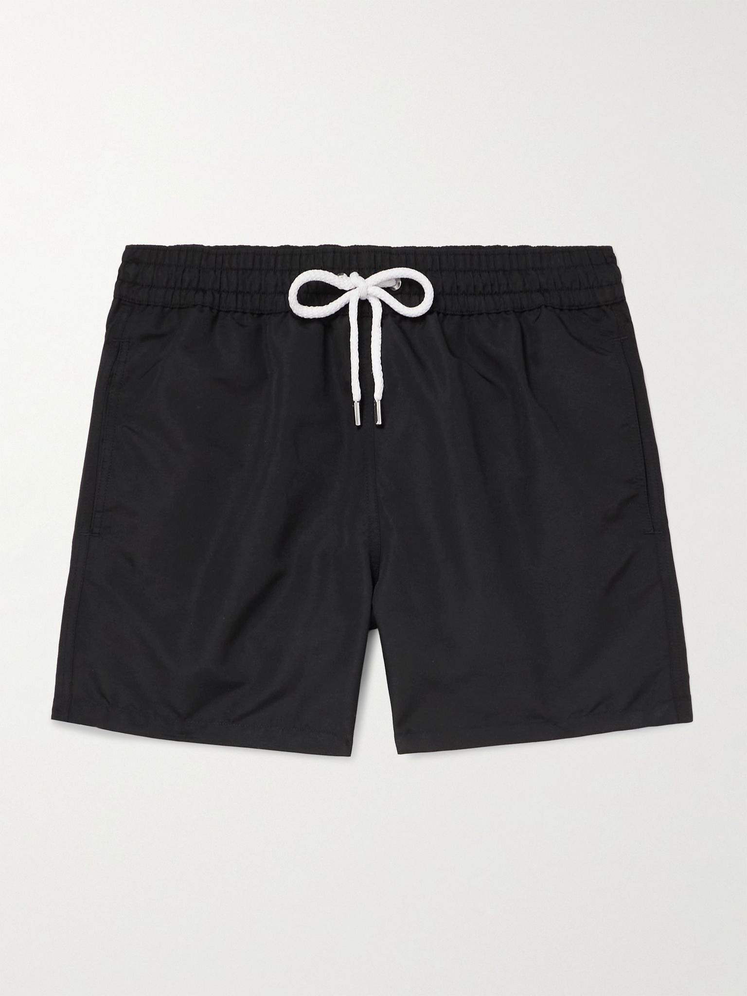 Rio Slim-Fit Short-Length Recycled Swim Shorts Black - 1
