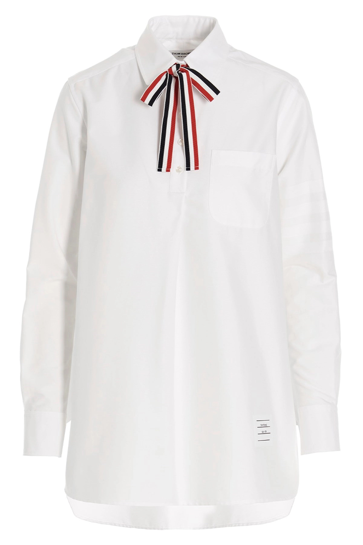 Logo pussy bow blouse - 1