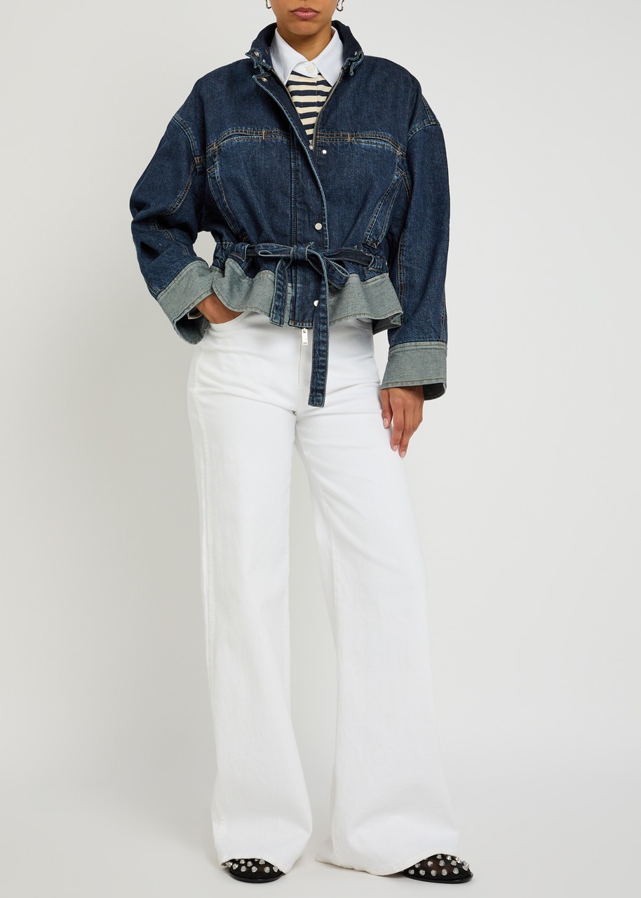 3.1 Phillip Lim Boxy Tie-waist Denim Jacket - 4