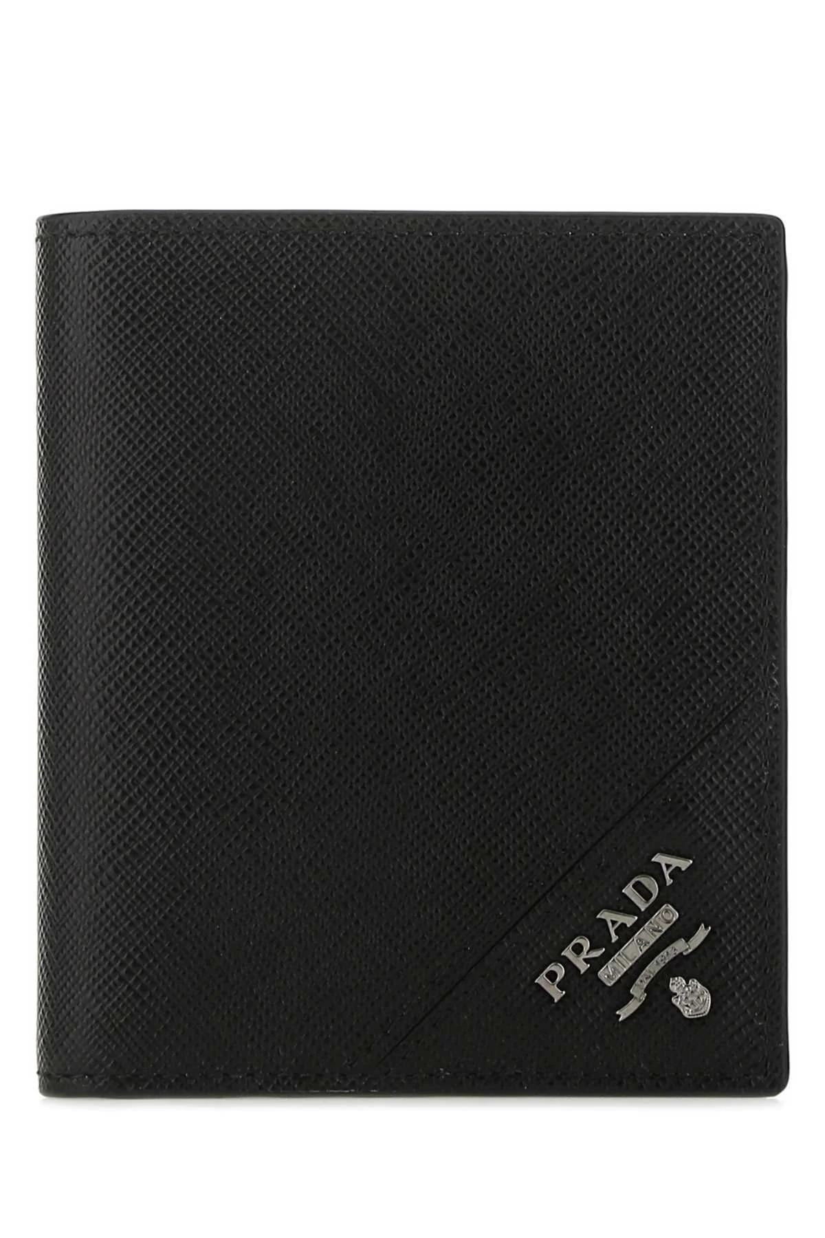 Prada Men Black Leather Wallet - 1